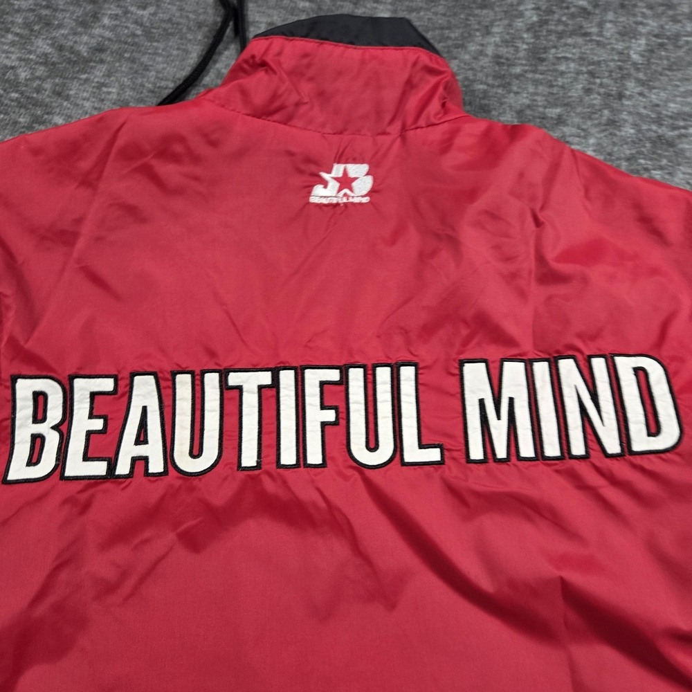 Rare Jon Bellion Beautiful Mind The Human Condition THC Starter Jacket Small 90s - Picture 9 of 12